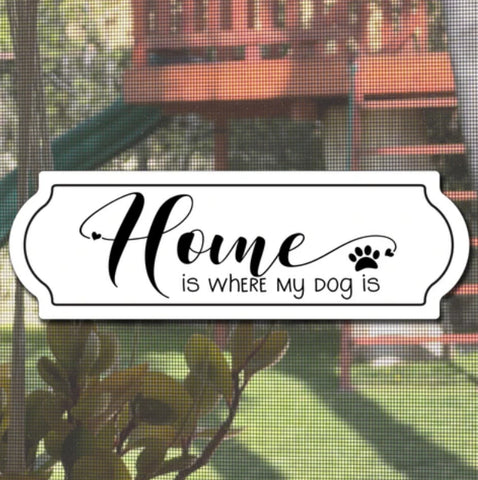 Dog-Themed Screen Door Decor for Pet Lovers