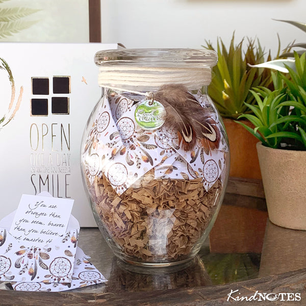 Dreamcatcher Jar of Notes Inspirational Gift